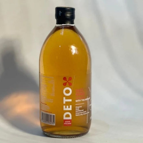 Olive Pures Detox Red Wine Vinegar 500 mL for cooking, dressings, marinades, and sauces